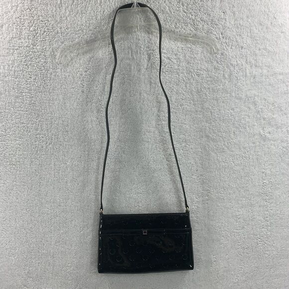 Kate Spade Crossbody Shoulder Purse Camellia Street Amy Patent Leather Black COA - Picture 2 of 16